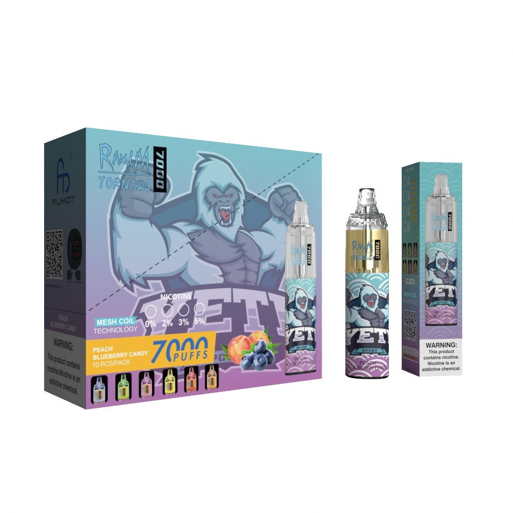 POD GORILLA  TORNADO 7000  : "PEACH BLUEBERRY CANDY"